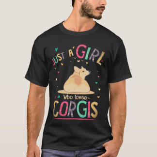 T-shirt 22 Juste Une Fille Qui Aime Corgi