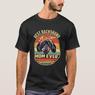 T-shirt 22 Meilleure Maman de Dachshund Vintage