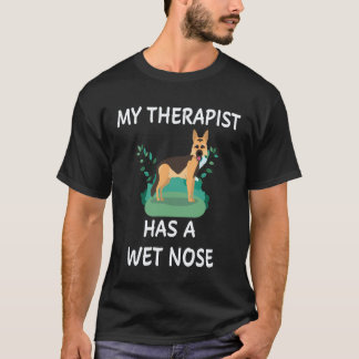 T-shirt 22 Mon thérapeute a un berger allemand au nez humi