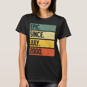 T-shirt 22e anniversaire 22 ans Epic depuis juillet 2000 M