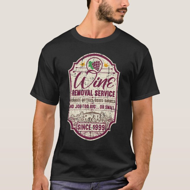 T-shirt 22e Anniversaire I Service d'enlèvement de vin I V (Devant)