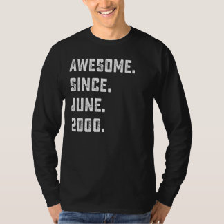 T-shirt 22e anniversaire stupéfiant depuis juin 2000 22 an