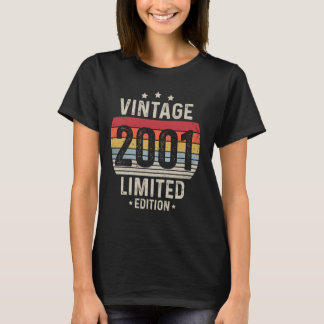 T-shirt 23 ans Vintage 2001 Limited Edition 23e Birt
