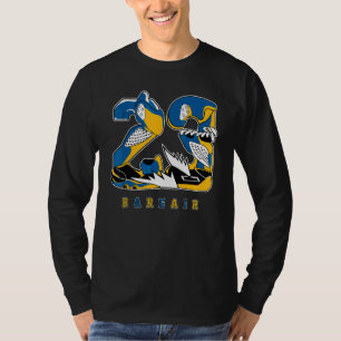 T-shirt 23 Rare Air Dunk Low Bleu Jaune Correspondant
