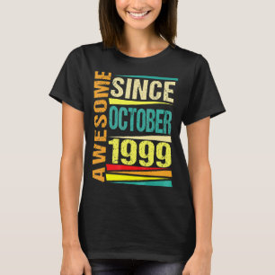 T-shirt 23 Years Old Legend Since October 1999 23rd Birth
