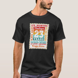 T-shirt 23E Anniversaire 23 Ans Timbre Postal Vintage B