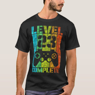 T-shirt 23e anniversaire Homme Gamer plein niveau 23