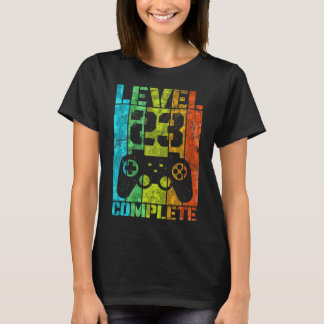 T-shirt 23e anniversaire Homme Gamer plein niveau 23