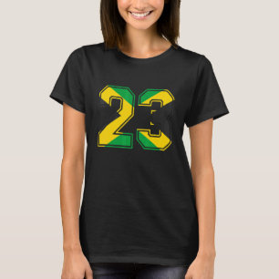 T-shirt 23e anniversaire Jamaïcain 23 ans âge Numéro 23 Ja