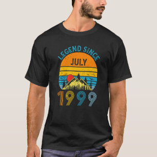 T-shirt 23ème anniversaire Légende depuis juillet 1999 Vin