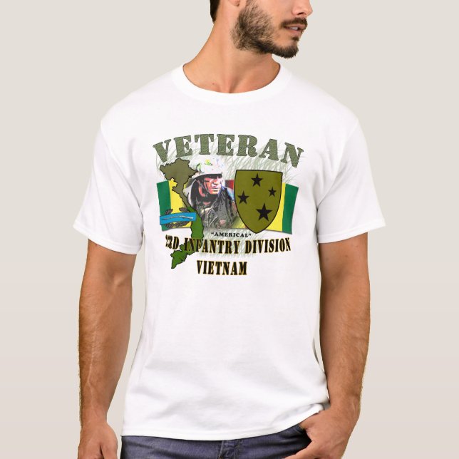T-shirt 23ème Division de FNI (Americal) - Vietnam (w/CIB) (Devant)