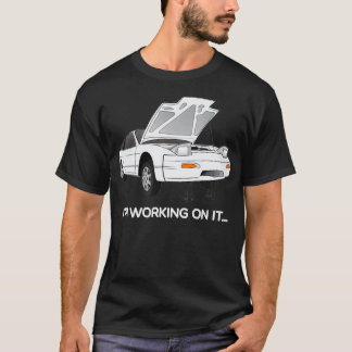 T-shirt 240s S13 Hatch Im Travailler sur lui Graphique