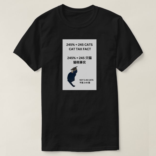 T-SHIRT 245 % = 245 CATS (Design devant)
