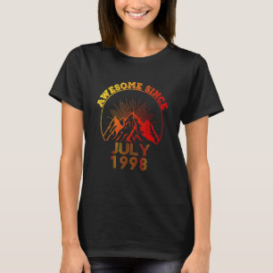 T-shirt 24 Ans Awesome Depuis Juillet 1998 24e Anniversair