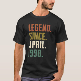T-shirt 24 Ans Légende depuis avril 1998 24e anniversaire