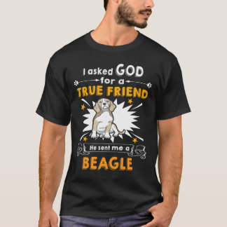 T-shirt 24 Demandé Dieu Véritable Ami Un Beagle