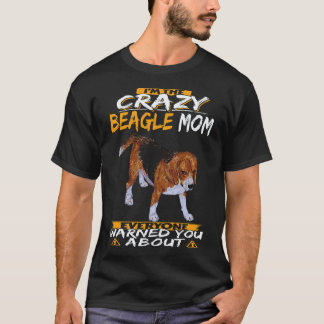 T-shirt 24 Je suis la folle maman Beagle Beagle