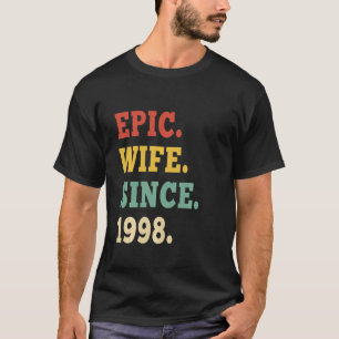 T-shirt 24e anniversaire de Mariage Epic Femme depuis 1998
