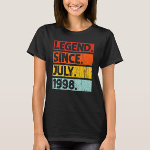 T-shirt 24e anniversaire Légende depuis juillet 1998 24 an
