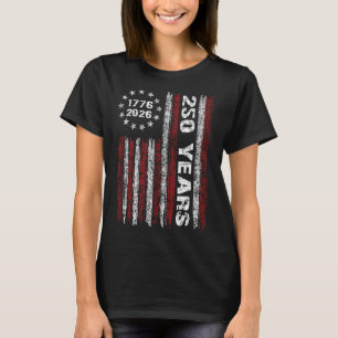 T-shirt 250 Ans Américain 1776 2026 250e USA Patriotique