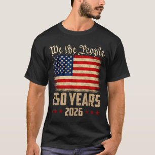 T-shirt 250 ans d'Amérique 1776 2026 4 juillet 250e