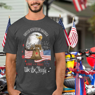 T-shirt 250 Ans d'Amérique Nous Le Peuple Aigle & Liberté