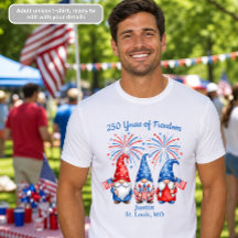 250 Ans de Chemise pour Hommes de Gnomes Patriotiq