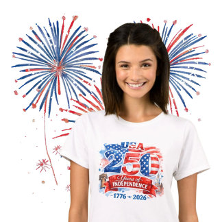 T-shirt 250 Ans d'Indépendance 4 juillet Anniversaire