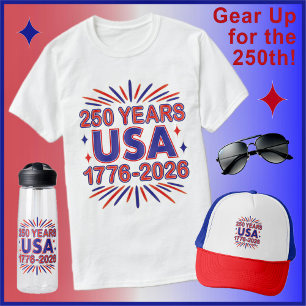 T-shirt 250 ans États-Unis   1776–2026 Semiquincentenaire