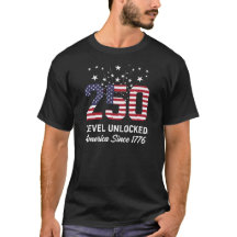 250 Ans Niveau Débloqué Amérique 1776 Patriotique