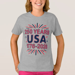 T-shirt 250 ans USA Semiquinentenaire 1776-2026