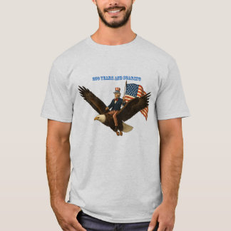 T-shirt 250 Years, Uncle Sam, and American Flag