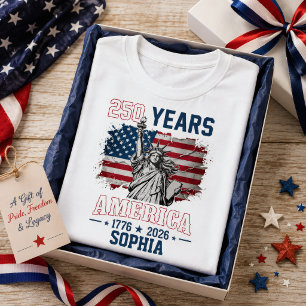T-shirt 250e anniversaire Amérique 1776-2026