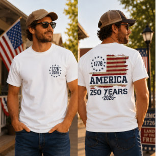 T-shirt 250e anniversaire de l'indépendance des États-Unis