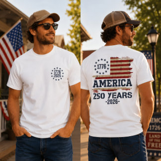 T-shirt 250e anniversaire de l'indépendance des États-Unis