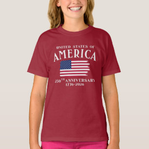 T-shirt 250e anniversaire de l'indépendance des États-Unis