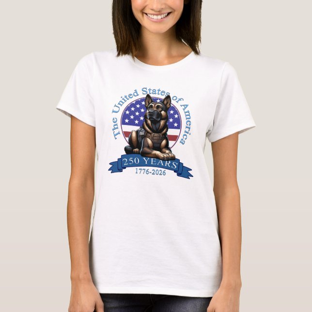 T-shirt 250e anniversaire des États-Unis (Devant)