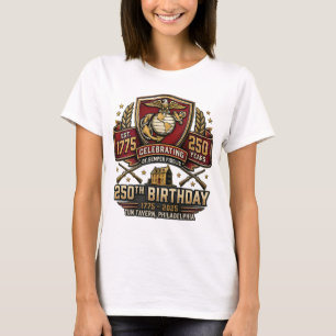 T-SHIRT 250E ANNIVERSAIRE DU CORPS DES MARINES DES ÉTATS-U