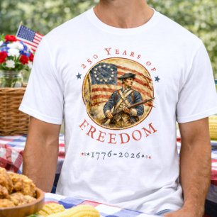 T-shirt 250e anniversaire Soldat révolutionnaire Liberté