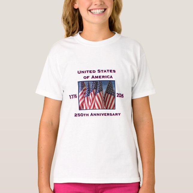 T-shirt 250e anniversaire USA Patriotique (Devant)