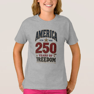 T-shirt 250e Liberté Amérique 1776 Rayures Patriotiques
