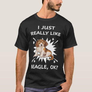 T-shirt 254 J'Aime Vraiment Le Beagle