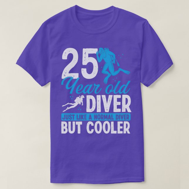 T-shirt 25 Année Plongée Plongée Plongée Plongée Snorkel 2 (Design devant)