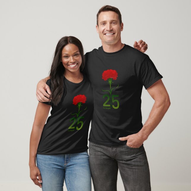 T-shirt 25 avril, Révolution de la Carnation, Portugal (Unisexe)
