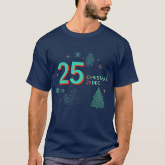 T-shirt 25 déc. Conception de Noël