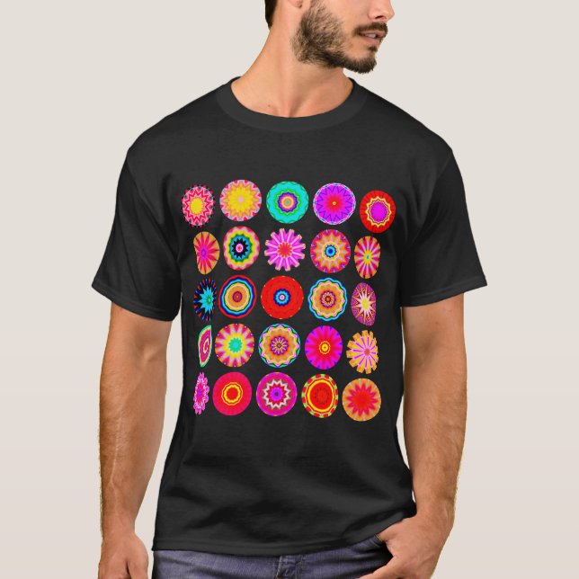 T-shirt 25 mandalas II (Devant)