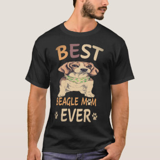 T-shirt 25 Meilleure Maman Beagle de Tous les Temps Beagle