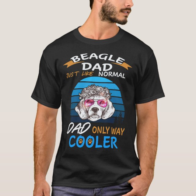 T-shirt 25 Papa - Beagle Papa Glacière Beagle (Devant)