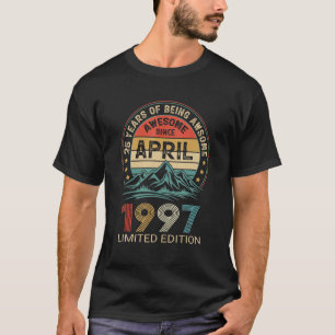 T-shirt 25e anniversaire 25 ans stupéfiant depuis avril 19