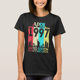 T-shirt 25e anniversaire avril 1997 25 ans